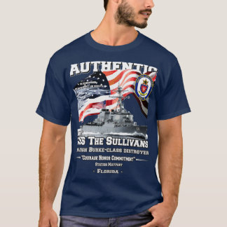 USS The Sullivans DDG68 Destroyer Veterans T-Shirt