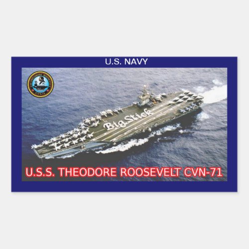 USS Theodore Roosevelt CVN_71 Sticker