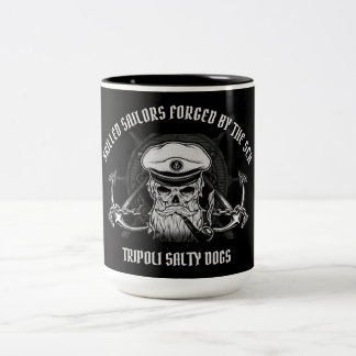 USS TRIPOLI (LPH-10) SKILLED SAILORS Two-Tone COFFEE MUG