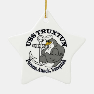 USS TRUXTUN Christmas Ornament