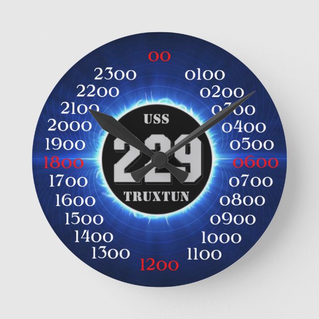 USS Truxtun (DD-229) Round Clock (Front)