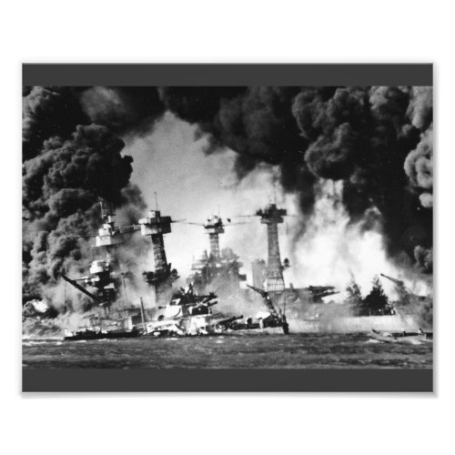 USS West Virginia at Pearl Harbor Photo Print