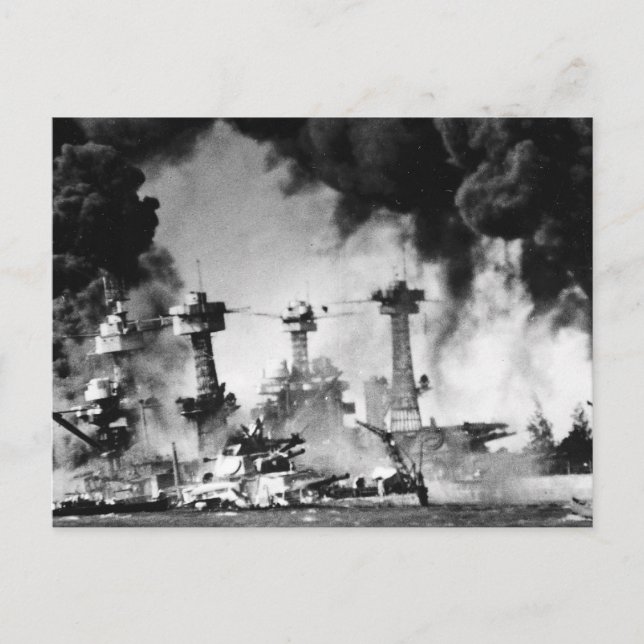 USS West Virginia at Pearl Harbor Postcard (Front)