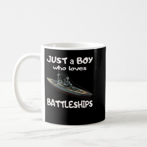 USS West Virginia BB_48 WW2 Warship Boy Who Loves  Coffee Mug