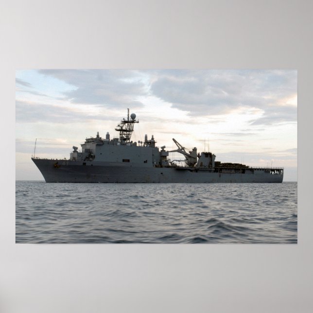 USS Whidbey Island (LSD 41) Poster (Front)