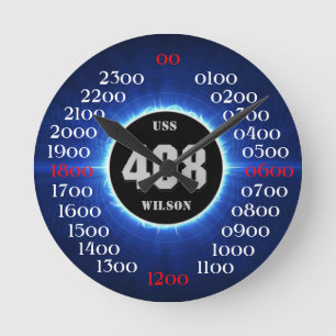 USS Wilson (DD-408) Round Clock