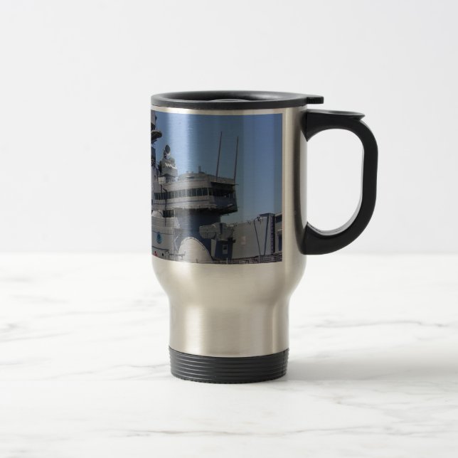 USS WISCONSIN TRAVEL MUG (Right)