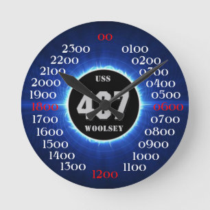 USS Woolsey (DD-437) Round Clock
