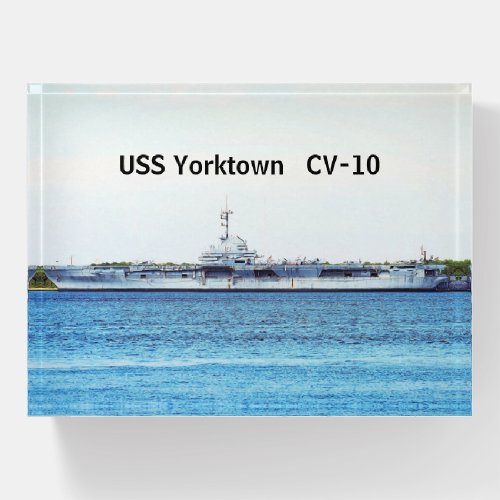 USS Yorktown Paperweight