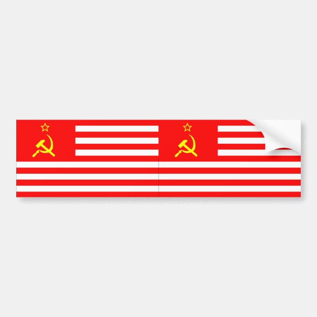 USSA Flag (2) Bumper Sticker (Front)