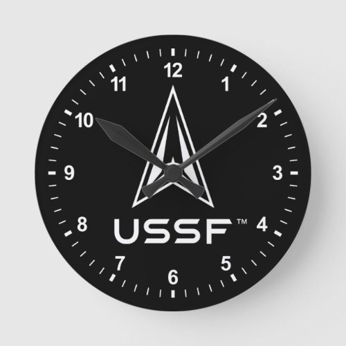 USSF  United States Space Force Round Clock