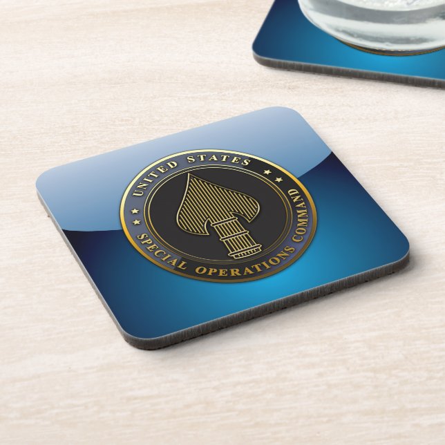USSOCOM Emblem Beverage Coaster (Left Side)