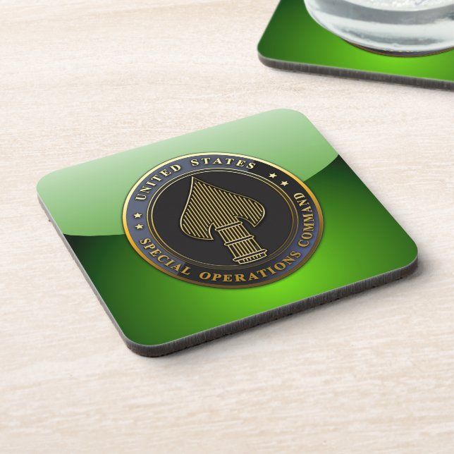 USSOCOM Emblem Drink Coaster (Left Side)