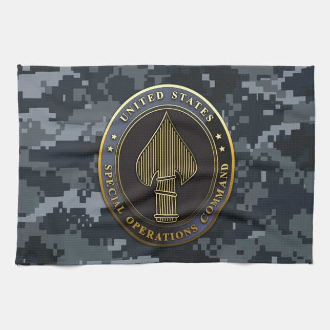 USSOCOM Emblem Kitchen Towel (Horizontal)