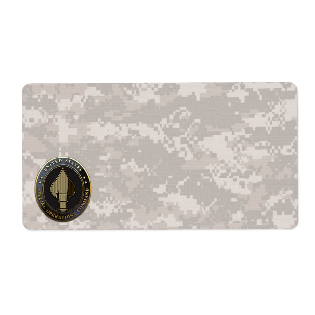 USSOCOM Emblem Label (Front)