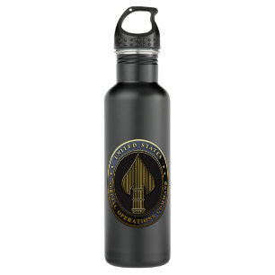 USSOCOM Emblem Stainless Steel Water Bottle