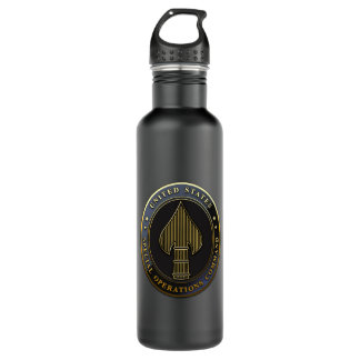 USSOCOM Emblem Stainless Steel Water Bottle