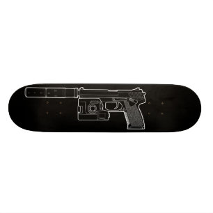 USSOCOM MARK 23 Black Skateboard Deck