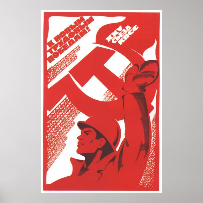 USSR CCCP Cold War Soviet Union Propaganda Posters
