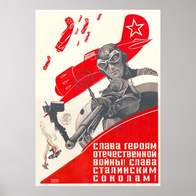 USSR CCCP Cold War Soviet Union Propaganda Posters (Front)