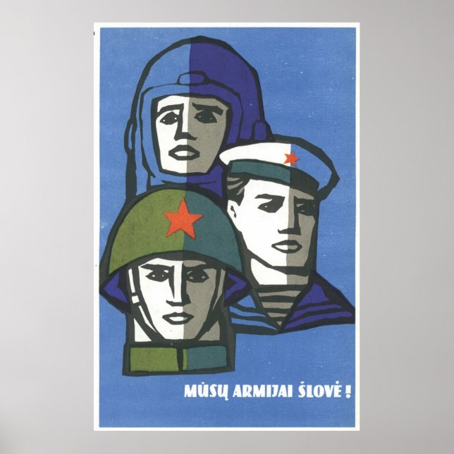 USSR CCCP Cold War Soviet Union Propaganda Posters (Front)