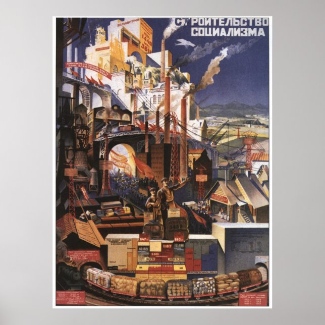 USSR CCCP Cold War Soviet Union Propaganda Posters (Front)