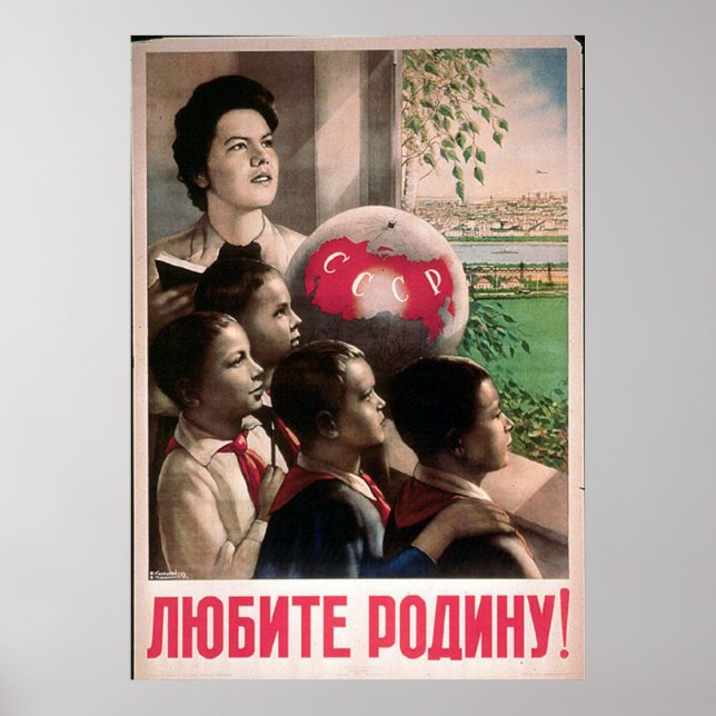 USSR CCCP Cold War Soviet Union Propaganda Posters (Front)