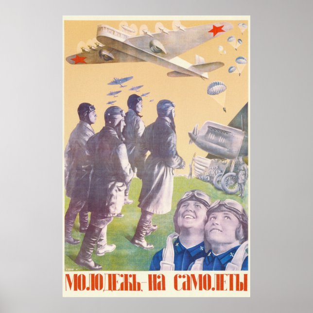 USSR CCCP Cold War Soviet Union Propaganda Posters (Front)