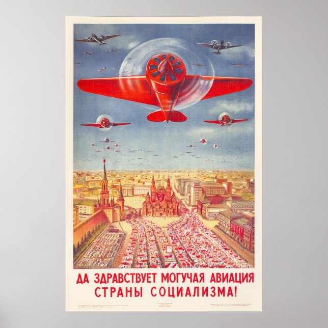 USSR CCCP Cold War Soviet Union Propaganda Posters (Front)