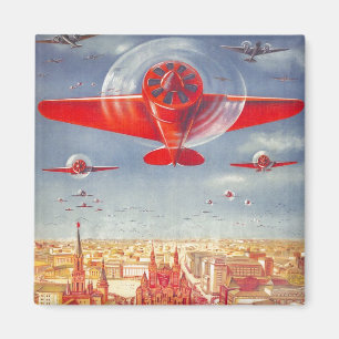 USSR CCCP Cold War Soviet Union Propaganda Posters Magnet