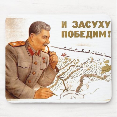 USSR CCCP Cold War Soviet Union Propaganda Posters Mouse Pad