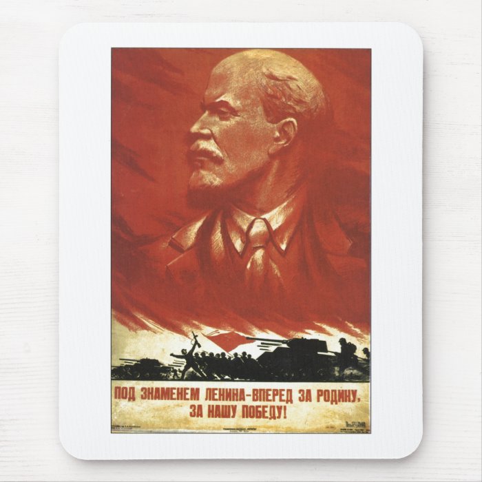 USSR CCCP Cold War Soviet Union Propaganda Posters Mouse Pad