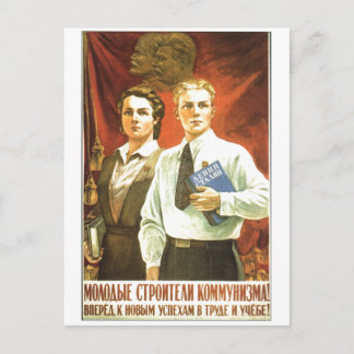 USSR CCCP Cold War Soviet Union Propaganda Posters Postcard