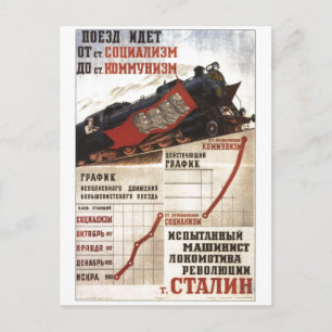 USSR CCCP Cold War Soviet Union Propaganda Posters Postcard