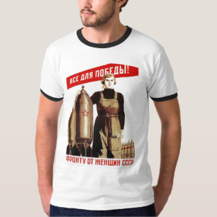 USSR CCCP Cold War Soviet Union Propaganda Posters T-Shirt