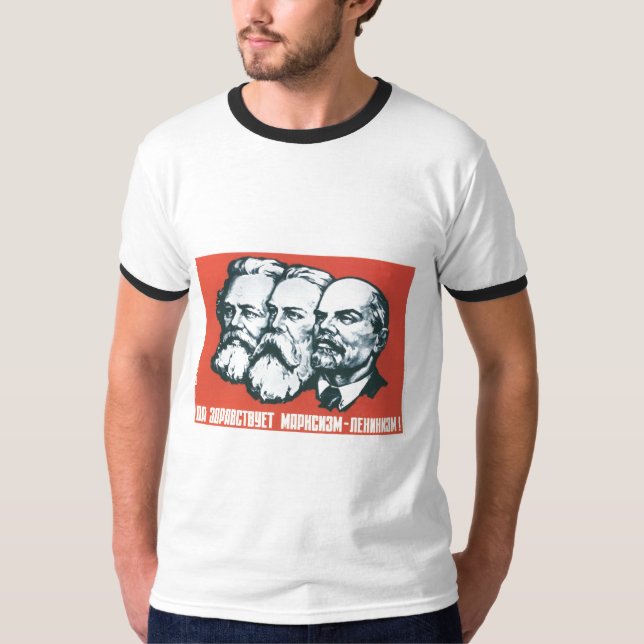 USSR CCCP Cold War Soviet Union Propaganda Posters T-Shirt (Front)