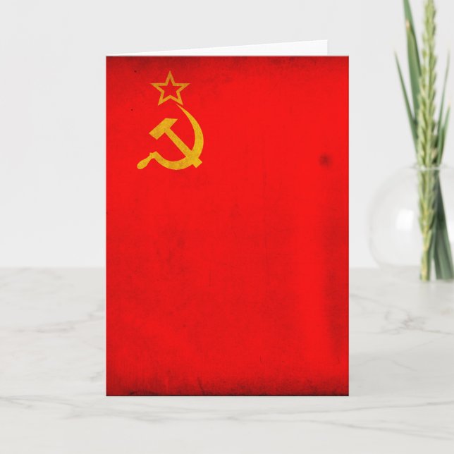 USSR Flag Card (Front)