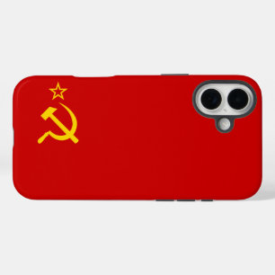 USSR FLAG iPhone 16 PLUS CASE