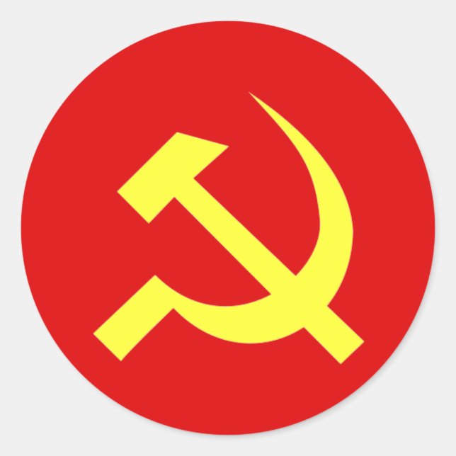 USSR Flag - Customized Classic Round Sticker (Front)