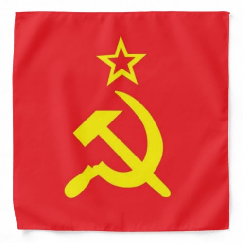 USSR flag Hammer Sickle Bandana