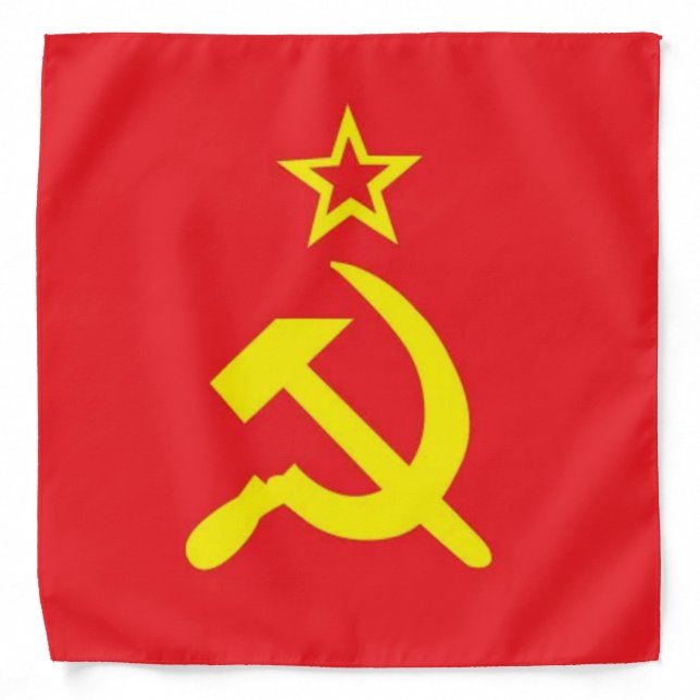 USSR flag Hammer Sickle Bandana (Front)