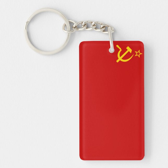 USSR flag Keychain (Front)