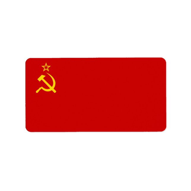 USSR flag Label (Front)