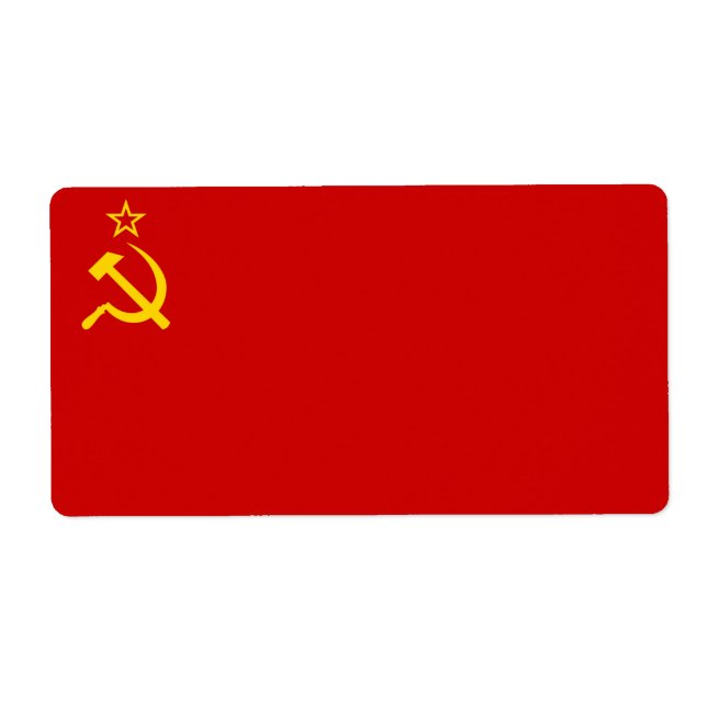USSR flag Label (Front)