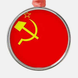 USSR Flag Metal Ornament