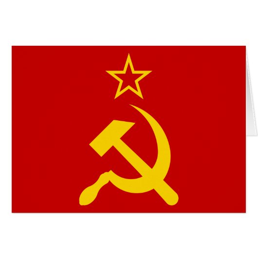 USSR Flag - Soviet Union Flag Cards (Front Horizontal)
