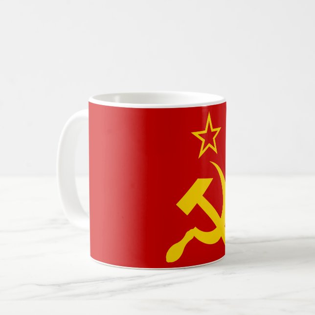 USSR Flag - Soviet Union Flag Coffee Mug (Front Left)