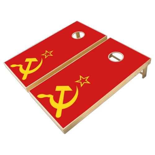 USSR Flag _ Soviet Union Flag Cornhole Set