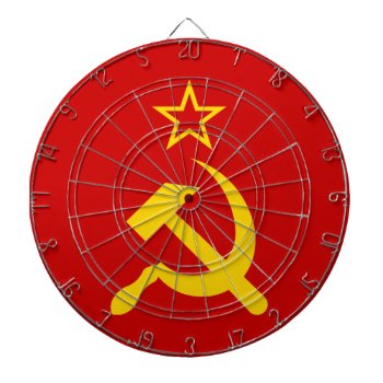 Ussr Flag - Soviet Union Flag Dart Board by FlagGallery at Zazzle