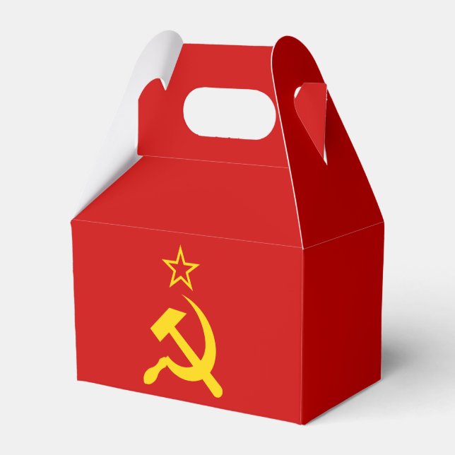 USSR Flag - Soviet Union Flag Favor Boxes (Front Side)